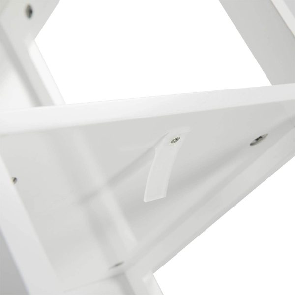 Bathroom Floor ,  Storage  with 2 Drawers, Multifunctional Side Organizer Rack Stand Table, White - Image 6